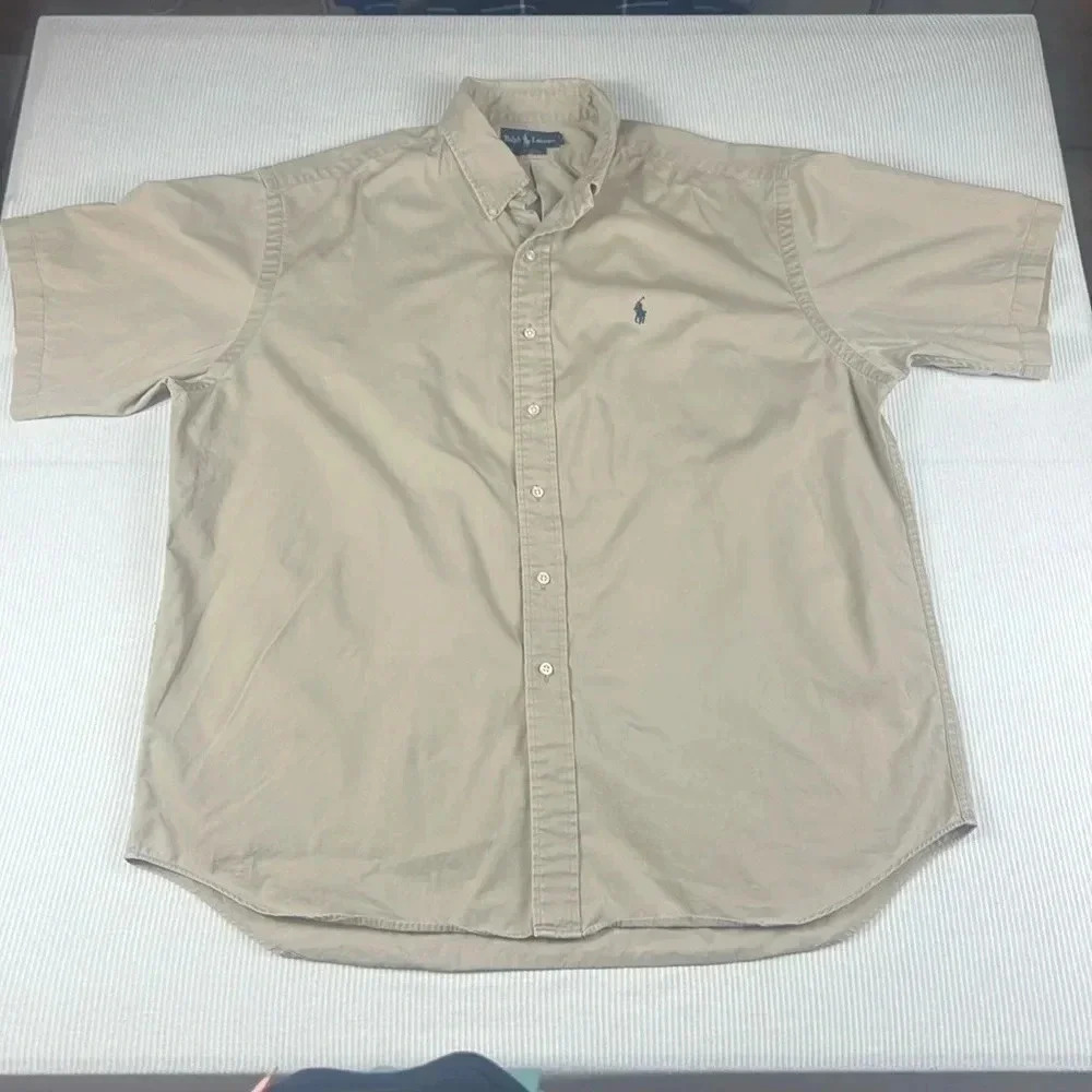 Ralph Lauren Tan Casual Button Down Shirt